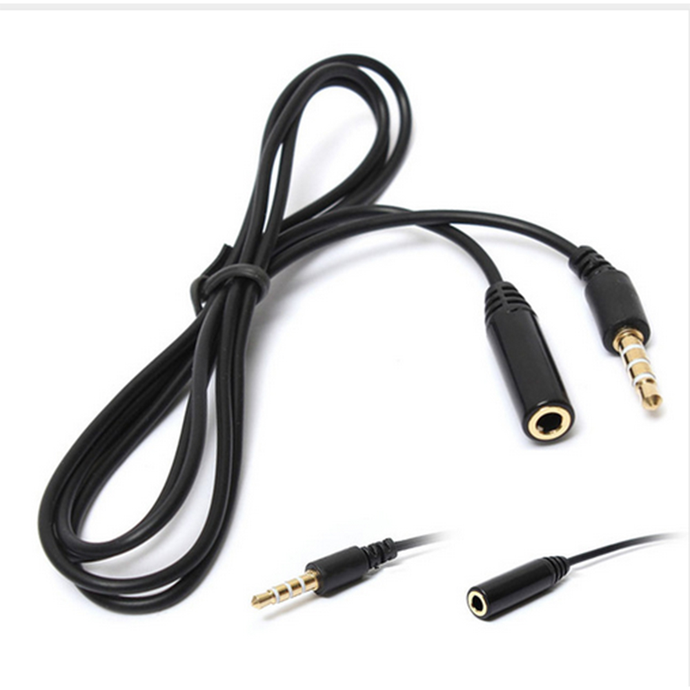 NEW 1M 3.5mm Male to Female 4  - Cable Extension 3.5 ulasan dan harga
