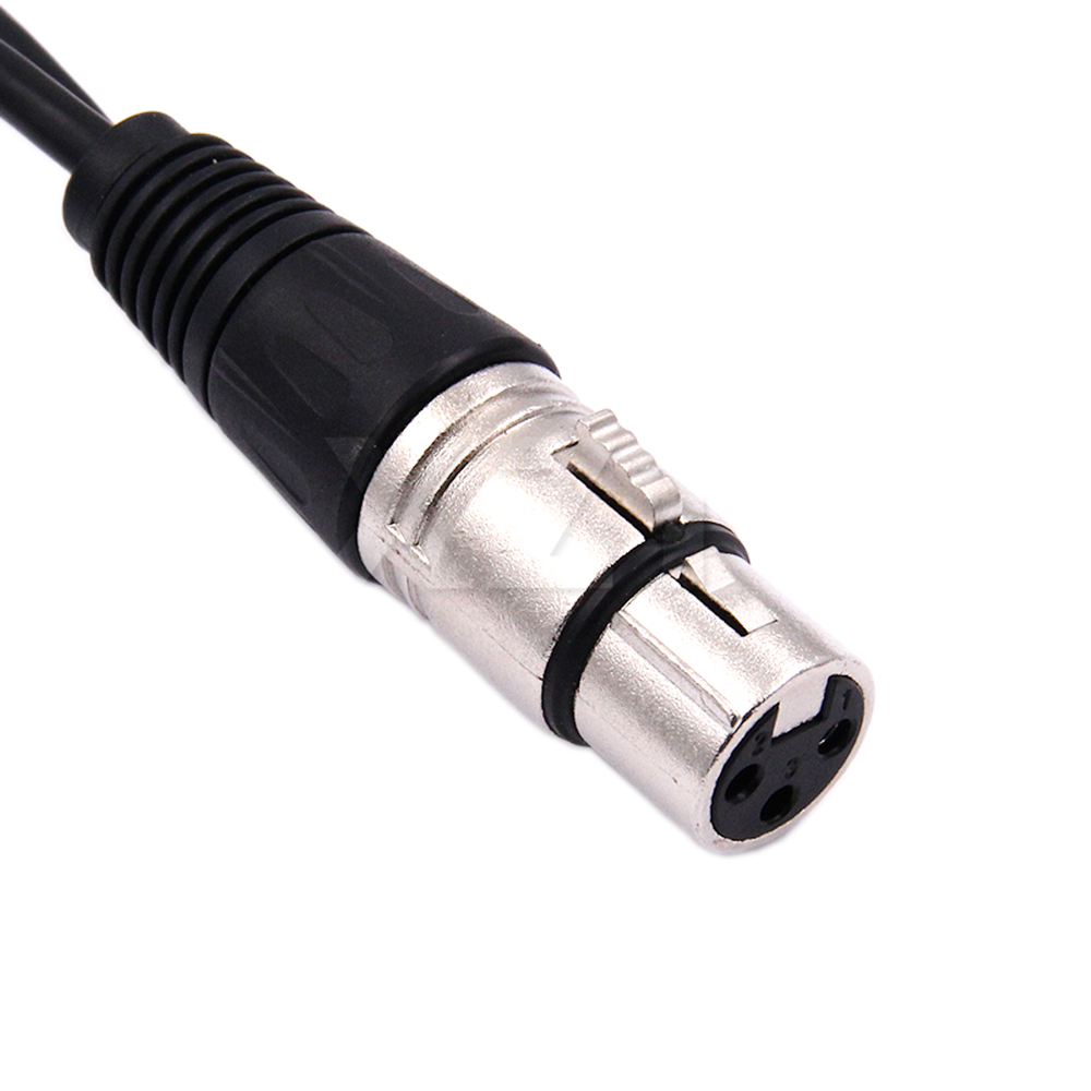 30cm 3 Pin XLR FEMALE Jack To  - Audio Splitter Y ulasan dan harga