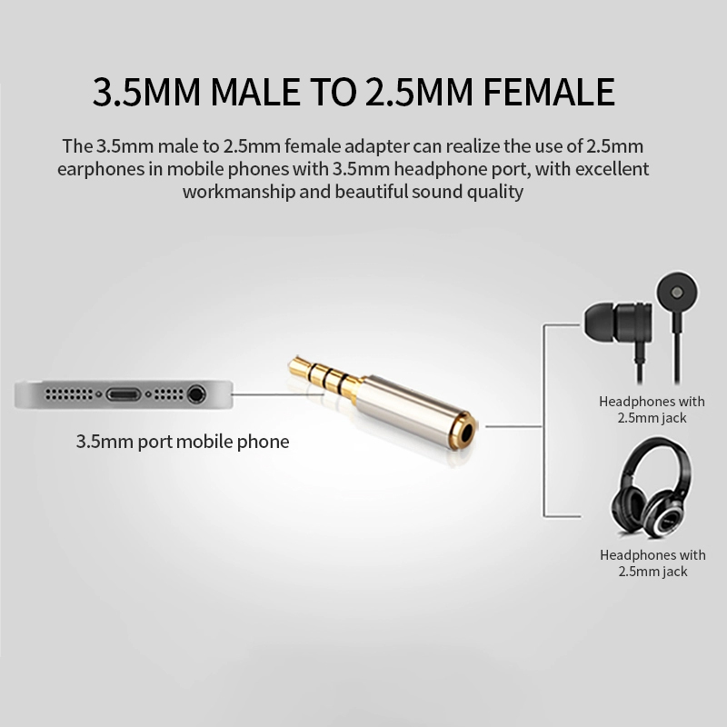 Jack 3.5 mm To 2.5 mm Audio Ad - Cable Extension 3.5 ulasan dan harga