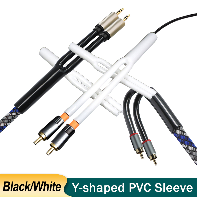 2-100pcs Y-shaped PVC Sleeve 7 - Audio Splitter Y ulasan dan harga