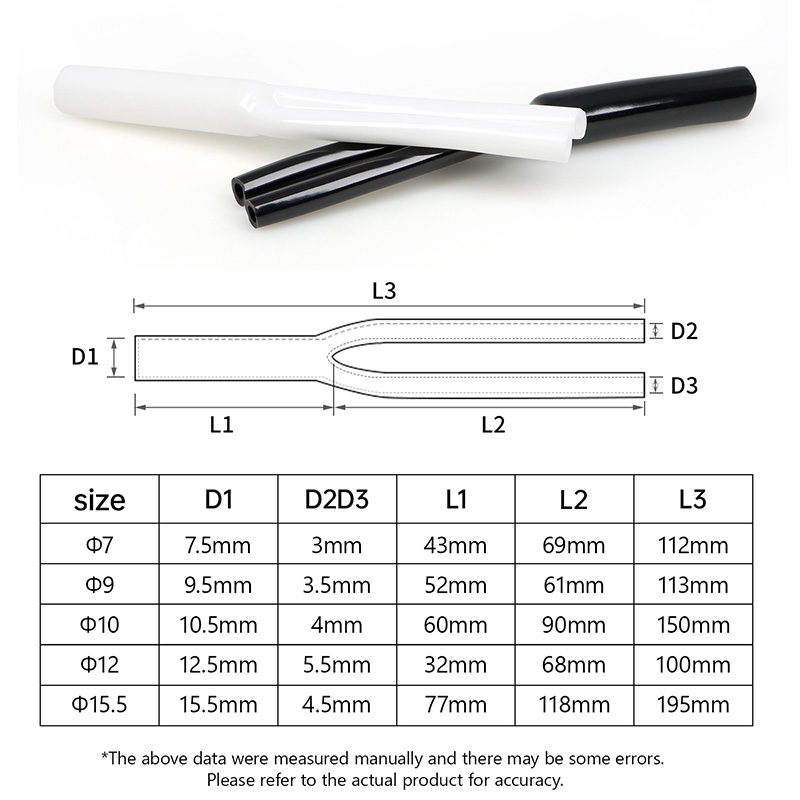2-100pcs Y-shaped PVC Sleeve 7 - Audio Splitter Y ulasan dan harga
