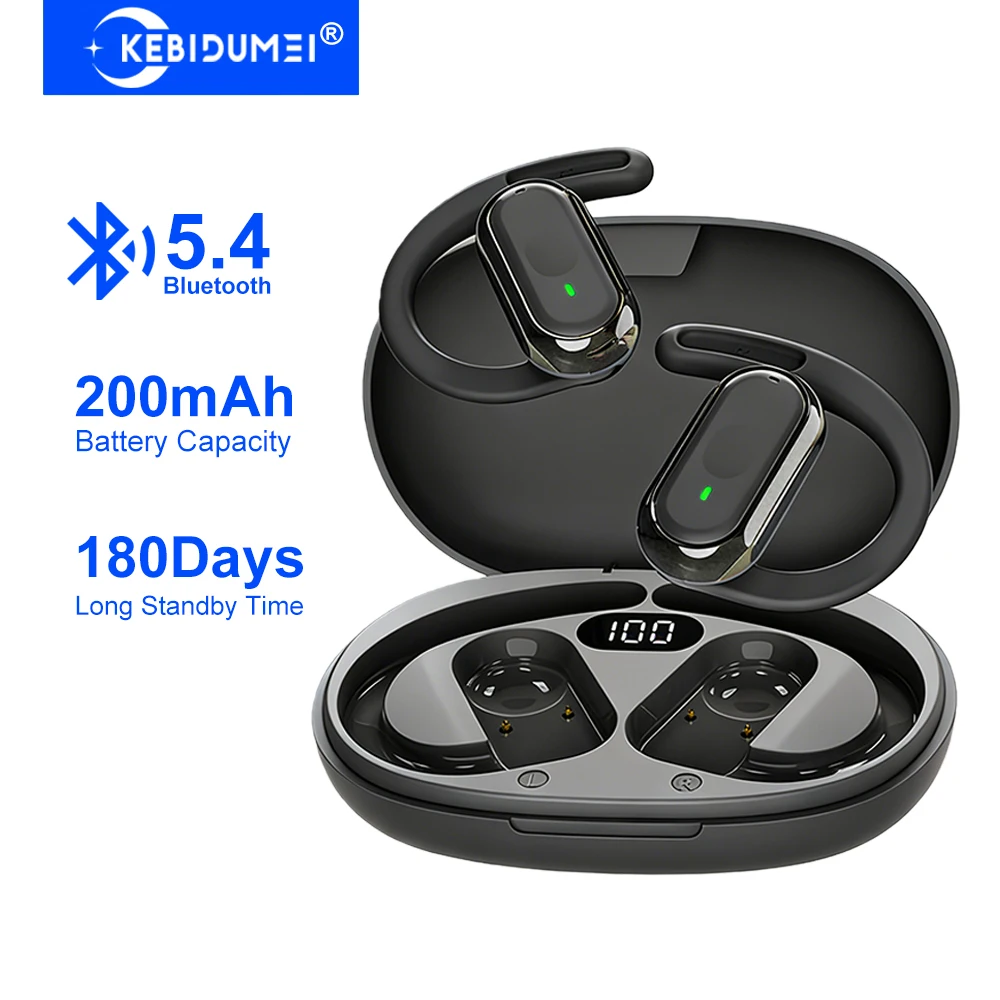 KEBIDUMEI Open-Ear Bluetooth 5 - Sports Earphone Hook ulasan dan harga