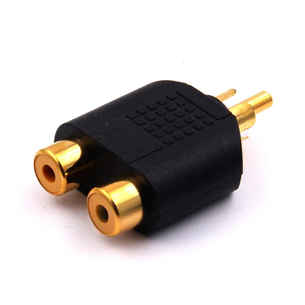 3.5mm Stereo Male To 2 RCA Fem - Earphone Splitter Jack ulasan dan harga