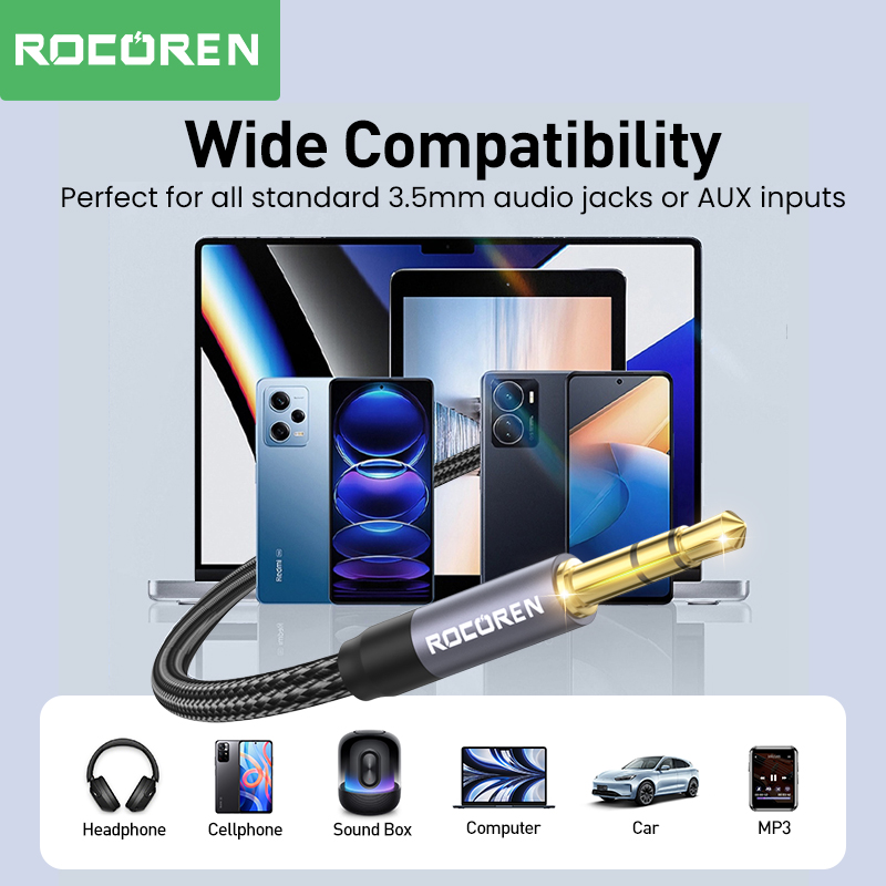 Rocoren 3.5mm Jack Audio Cable - Cable Extension 3.5 ulasan dan harga
