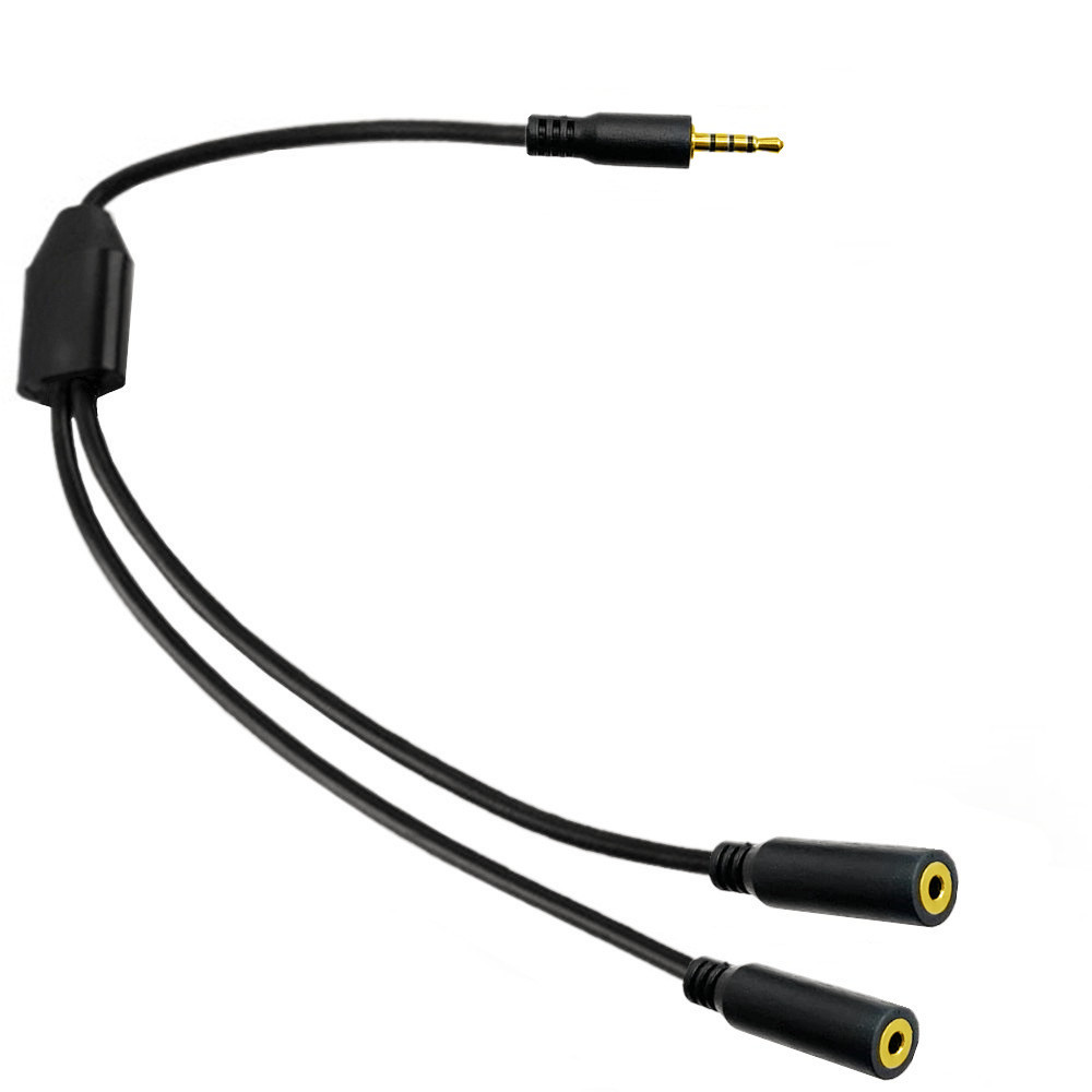 Gold Plated 4 Pole  2.5mm Male - Audio Splitter Y ulasan dan harga