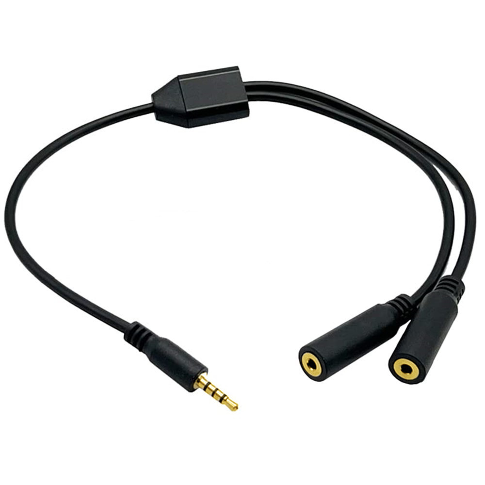 Gold Plated 4 Pole  2.5mm Male - Audio Splitter Y ulasan dan harga