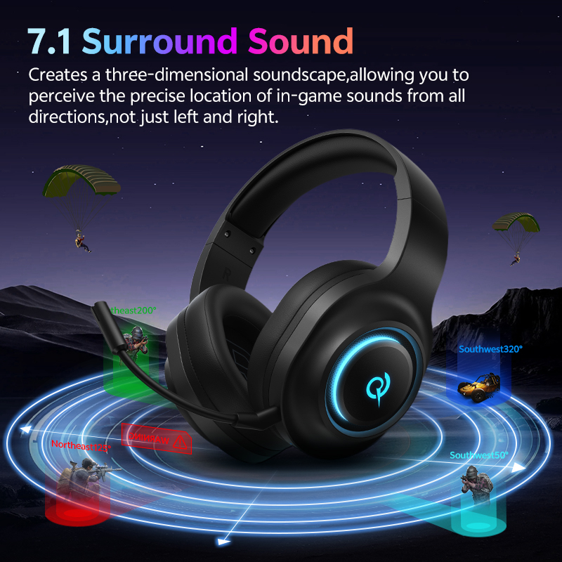 QCY Heroad V200 Gaming Headset - Gaming Headset Rgb ulasan dan harga